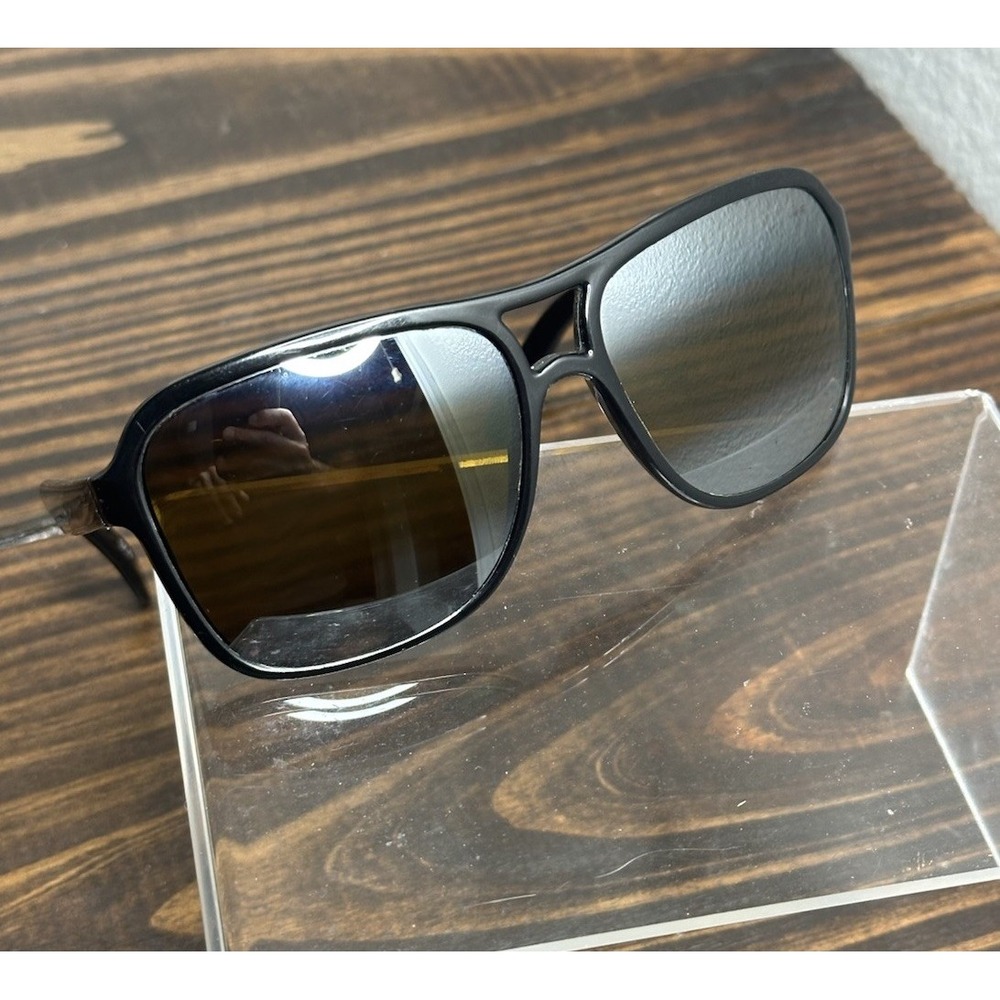 Vintage Suncloud France Nylon Black Sunglasses SC9 Gradient Aviator Lenses